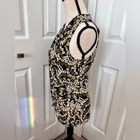 Josephine Chaus Small Wrap style V-Neck Blouse w/Side Buckle - Picture 4 of 13